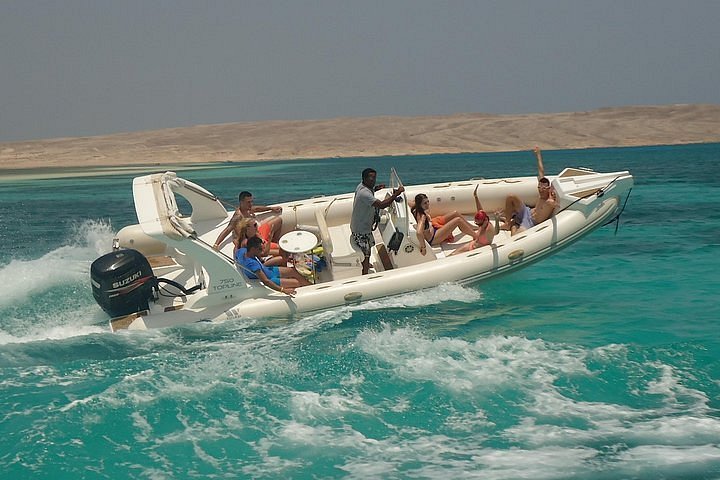 Tour privato in motoscafo a Hurghada all'Isola del Paradiso